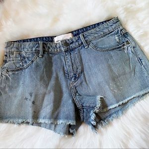 NWOT Women’s Paper Denim & Cloth Cutoff Denim Shorts Size 28